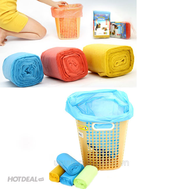 Combo 6 Cuộn Túi Rác Màu Eig Tự Phân Hủy (Loại Trung 55X65 CM)
