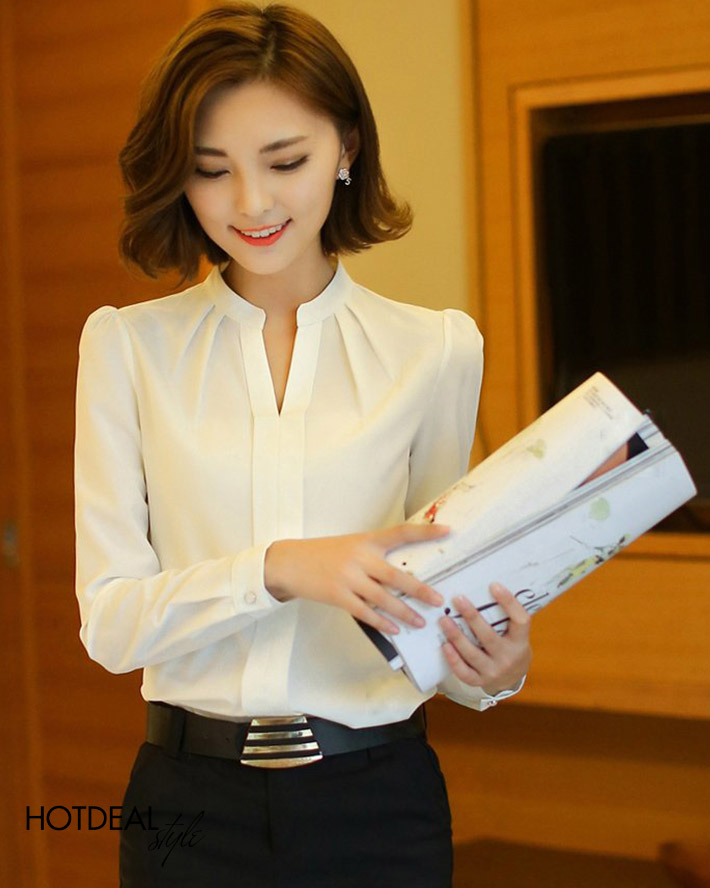 áo Sơ Mi Nữ Công Sở Cổ Vest giá rẻ Tháng 9,2023|BigGo Việt Nam